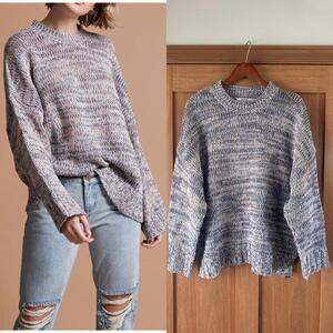 One Teaspoon Hackney Knit Oversized Marled Sweater Wool Blend Women’s Medium